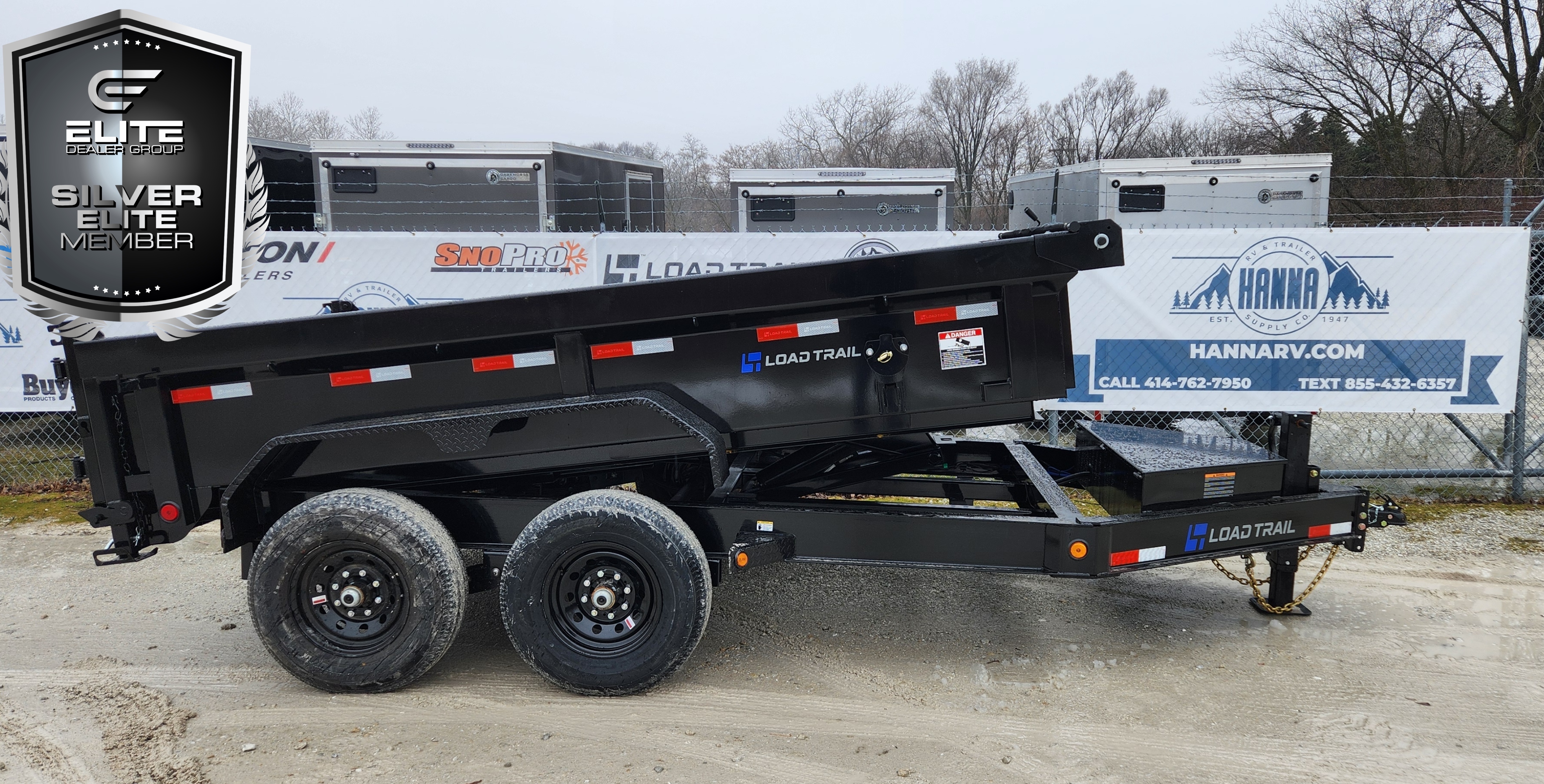 Load Trail 83 X 12 Tandem Axle 14,000 Lb Low Profile Dump Trailer with Scissor Lift